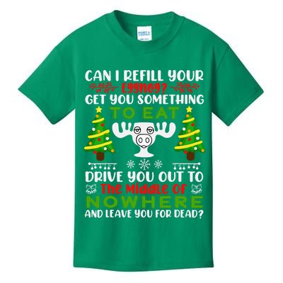 Can I Refill Your Eggnog Funny Christmas Vacation Kids T-Shirt