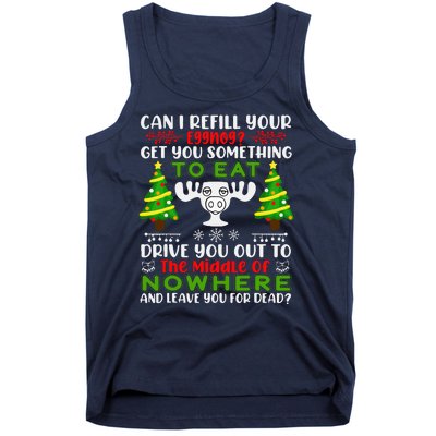 Can I Refill Your Eggnog Funny Christmas Vacation Tank Top