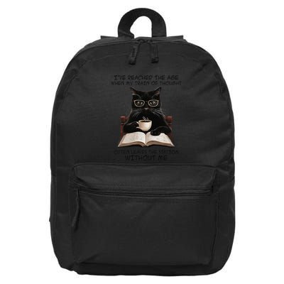 Cat IVe Reached Theage When My Train Of Thought Age 16 in Basic Backpack