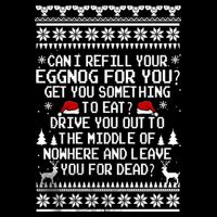 Can I Refill Your Eggnog Funny Christmas Vacation Quote Women's V-Neck T-Shirt
