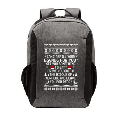 Can I Refill Your Eggnog Funny Christmas Vacation Quote Vector Backpack