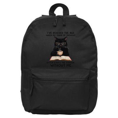Cat IVe Reached Theage When My Train Of Thought Age 16 in Basic Backpack