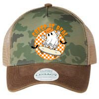 Creep It Real Skater Ghost Halloween Retro Legacy Tie Dye Trucker Hat