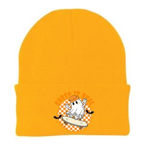 Creep It Real Skater Ghost Halloween Retro Knit Cap Winter Beanie