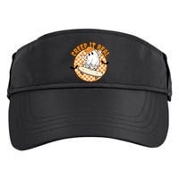 Creep It Real Skater Ghost Halloween Retro Adult Drive Performance Visor