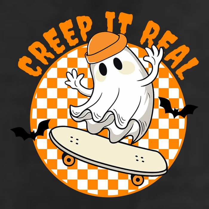 Creep It Real Skater Ghost Halloween Retro Beanie