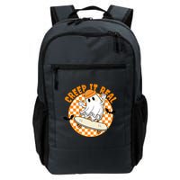 Creep It Real Skater Ghost Halloween Retro Backpack