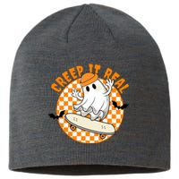 Creep It Real Skater Ghost Halloween Retro Sustainable Beanie