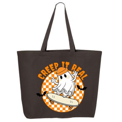 Creep It Real Skater Ghost Halloween Retro 25L Jumbo Tote