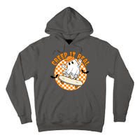 Creep It Real Skater Ghost Halloween Retro Tall Hoodie