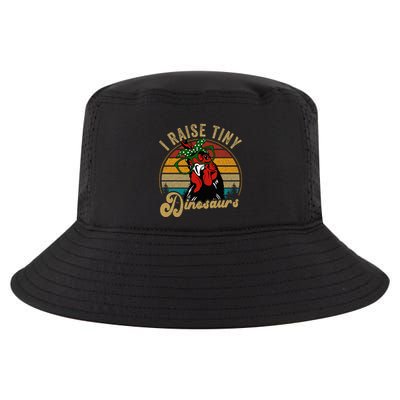 Chicken I Raise Tiny Dinosaurs Funny Mama Hen Farm Mom Cool Comfort Performance Bucket Hat