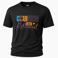 Cruising Into Retirement Journey Cruise Squad Family Cooling Performance Crew T-Shirt