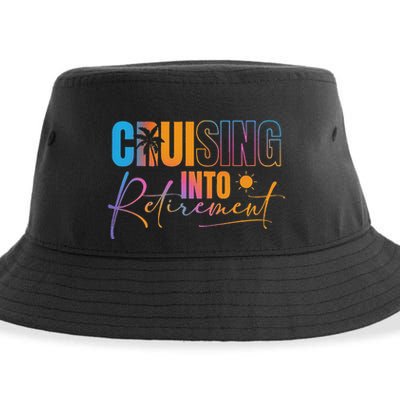 Cruising Into Retirement Journey Cruise Squad Family Sustainable Bucket Hat