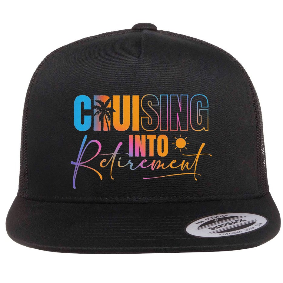 Cruising Into Retirement Journey Cruise Squad Family Flat Bill Trucker Hat
