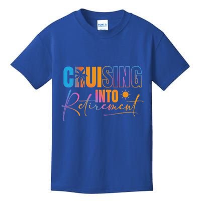 Cruising Into Retirement Journey Cruise Squad Family Kids T-Shirt