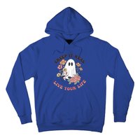 Creep It Real Live Your Life Cute Ghost Peace Love Halloween Gift Hoodie