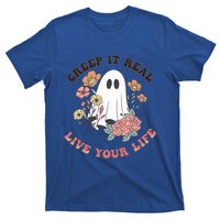 Creep It Real Live Your Life Cute Ghost Peace Love Halloween Gift T-Shirt