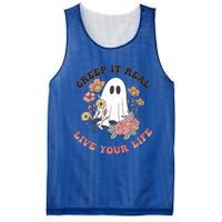 Creep It Real Live Your Life Cute Ghost Peace Love Halloween Gift Mesh Reversible Basketball Jersey Tank