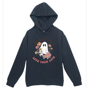 Creep It Real Live Your Life Cute Ghost Peace Love Halloween Gift Urban Pullover Hoodie