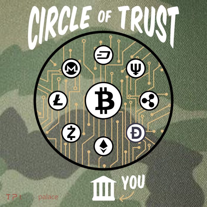 Circle Of Trust Cryptocurrency Legacy Tie Dye Trucker Hat