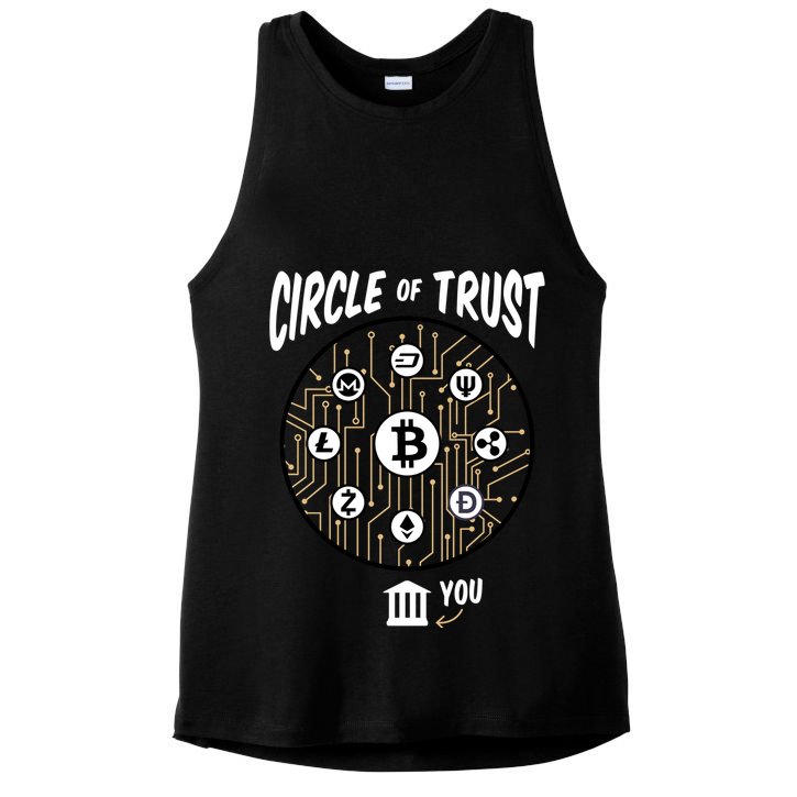 Circle Of Trust Cryptocurrency Ladies PosiCharge Tri-Blend Wicking Tank