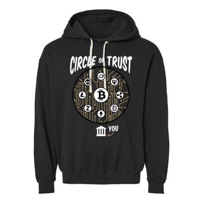 Circle Of Trust Cryptocurrency Garment-Dyed Fleece Hoodie