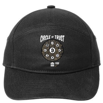 Circle Of Trust Cryptocurrency 7-Panel Snapback Hat