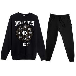 Circle Of Trust Cryptocurrency Premium Crewneck Sweatsuit Set