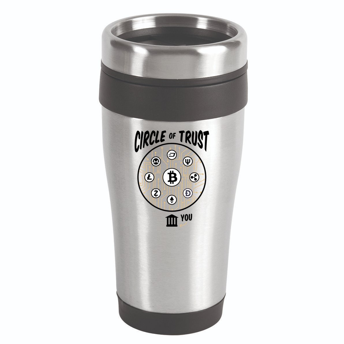 Circle Of Trust Cryptocurrency 16oz Travel Tumbler
