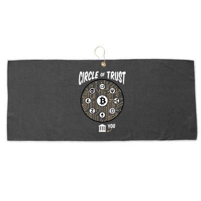 Circle Of Trust Cryptocurrency Large Microfiber Waffle Golf Towel