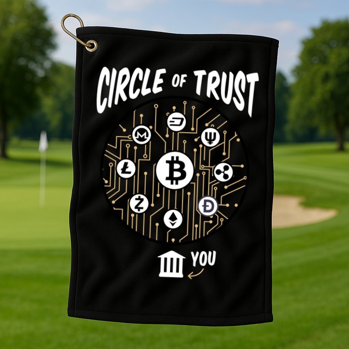 Circle Of Trust Cryptocurrency Golf Towel