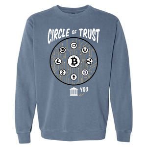 Circle Of Trust Cryptocurrency Garment-Dyed Sweatshirt