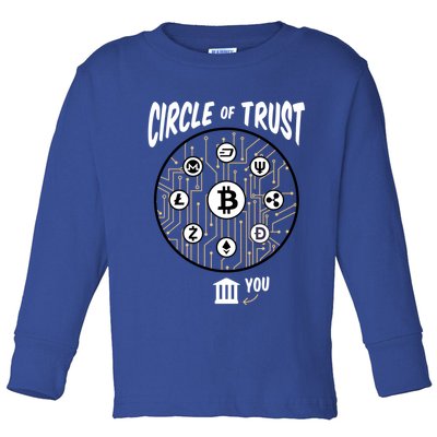 Circle Of Trust Cryptocurrency Toddler Long Sleeve Shirt