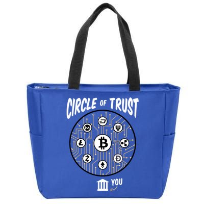 Circle Of Trust Cryptocurrency Zip Tote Bag