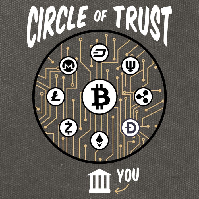 Circle Of Trust Cryptocurrency Cotton Canvas Backpack
