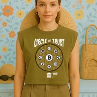 Circle Of Trust Cryptocurrency Garment-Dyed Women's Muscle Tee