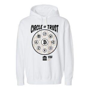 Circle Of Trust Cryptocurrency Garment-Dyed Fleece Hoodie