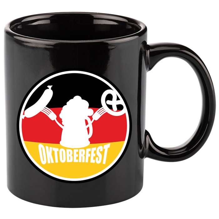 Circle Oktoberfest Logo 11oz C Handle Ceramic Mug