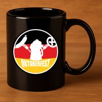 Circle Oktoberfest Logo 11oz C Handle Ceramic Mug