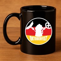 Circle Oktoberfest Logo 11oz C Handle Ceramic Mug