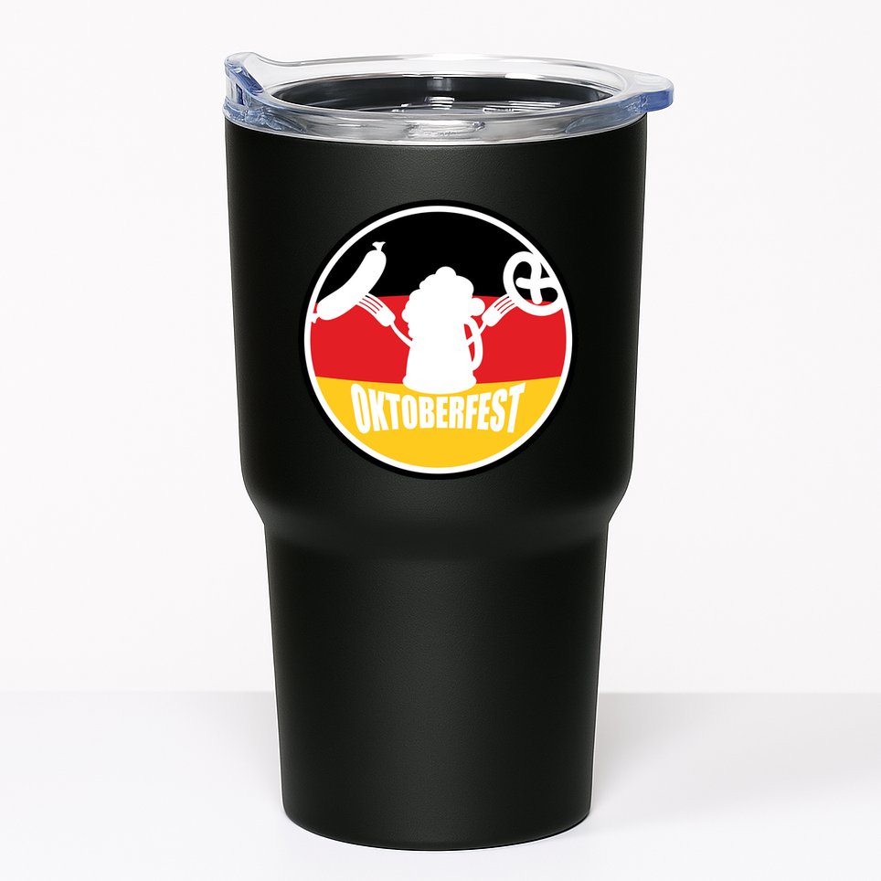 Circle Oktoberfest Logo Tumbler