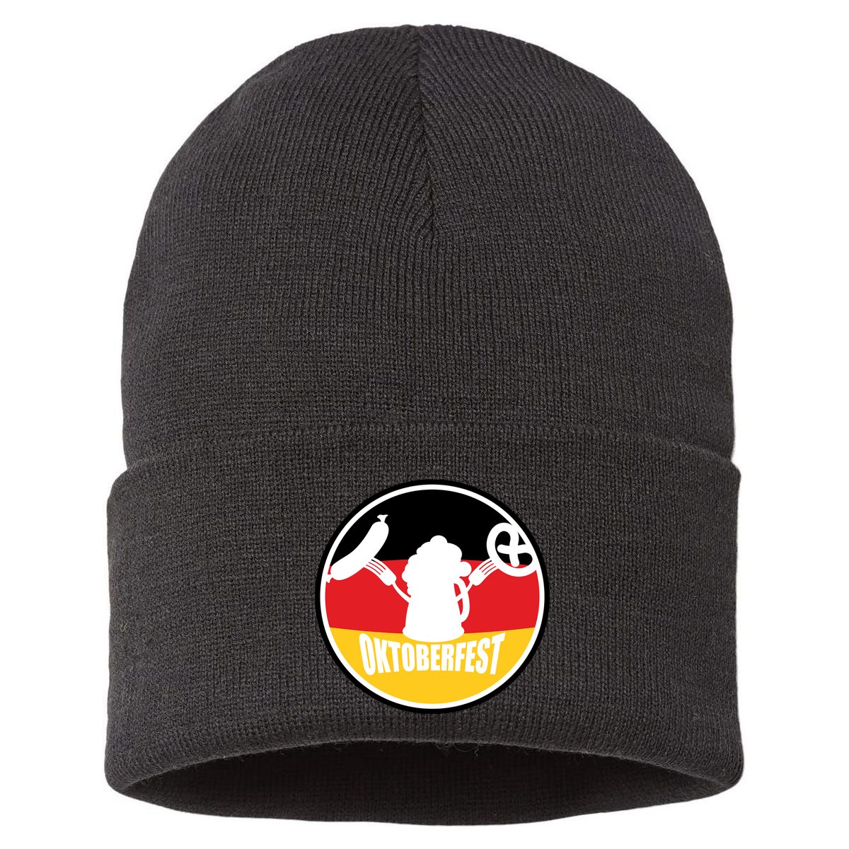 Circle Oktoberfest Logo Sustainable Knit Beanie