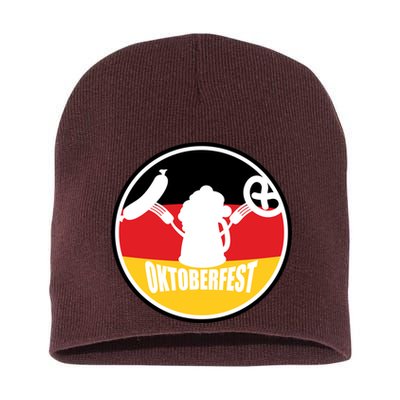 Circle Oktoberfest Logo Short Acrylic Beanie