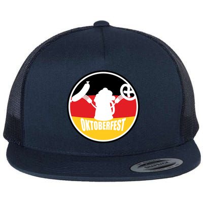 Circle Oktoberfest Logo Flat Bill Trucker Hat