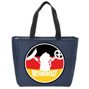 Circle Oktoberfest Logo Zip Tote Bag