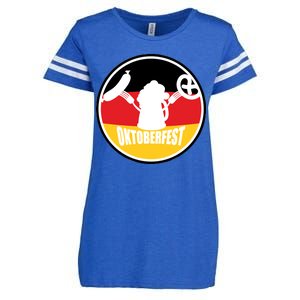 Circle Oktoberfest Logo Enza Ladies Jersey Football T-Shirt