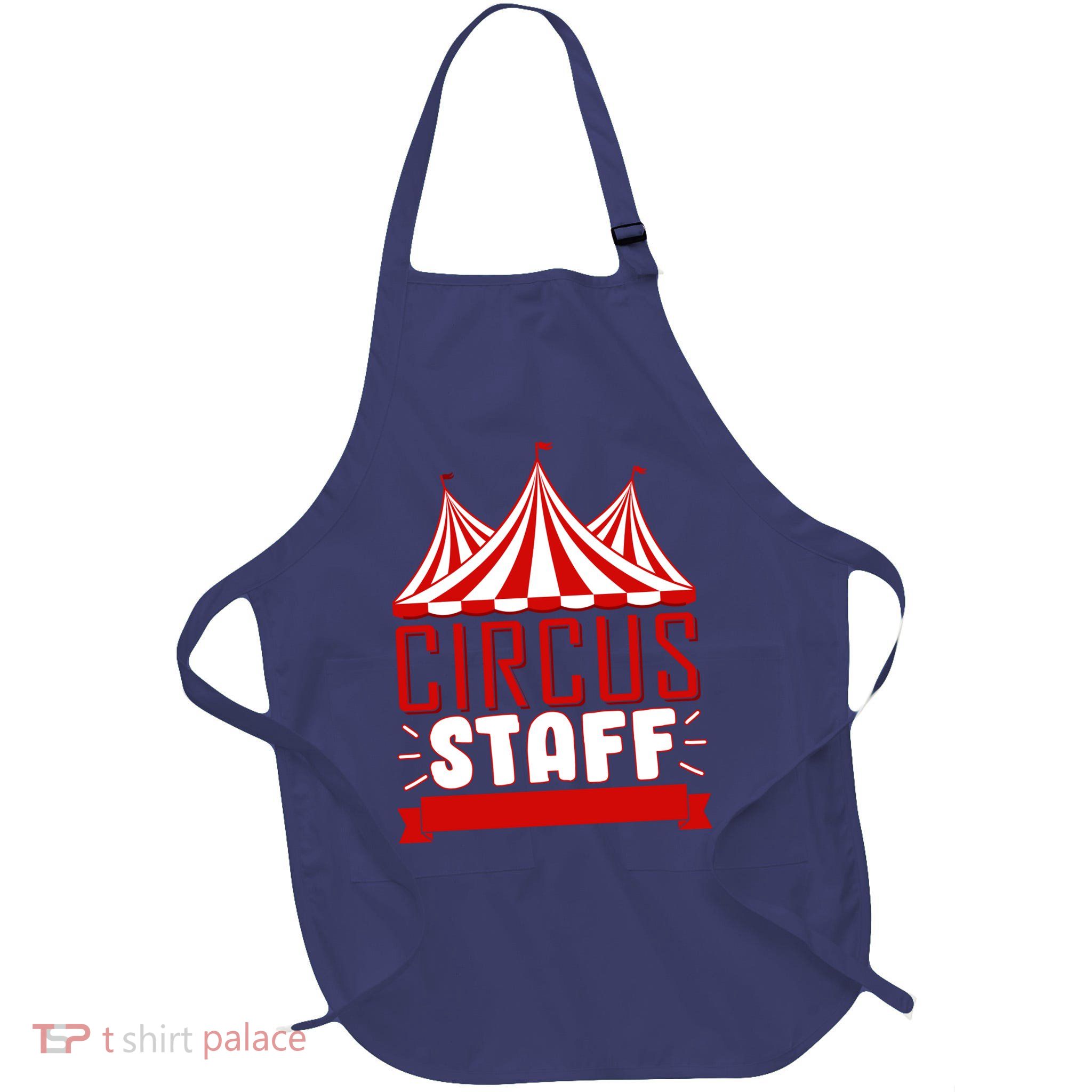 Circus Staff Funny Clown Movie Full-Length Apron With Pockets