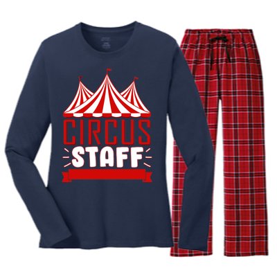 Circus Staff Funny Clown Movie Women's Long Sleeve Flannel Pajama Set 