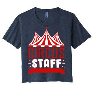 Circus Staff Funny Clown Movie Women's Crop Top Tee