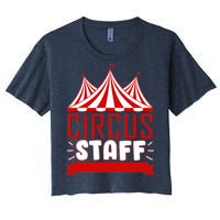 Circus Staff Funny Clown Movie Women's Crop Top Tee